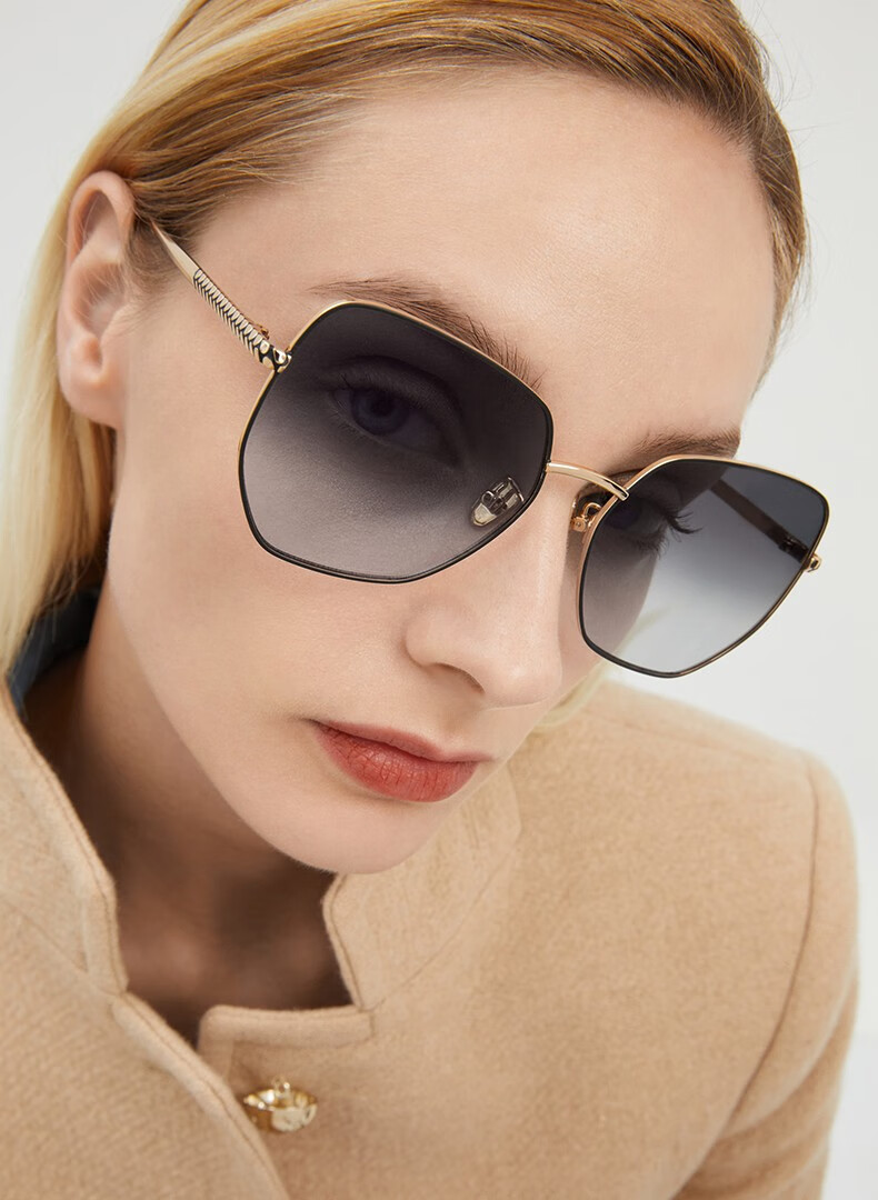 charleskeith夏季ck371280474女士摩登时尚太阳眼镜rosegold玫瑰金色