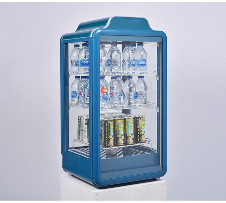 饮料保温加热展示柜商用学生牛奶热饮机盒饭恒温小型前后开门 双层