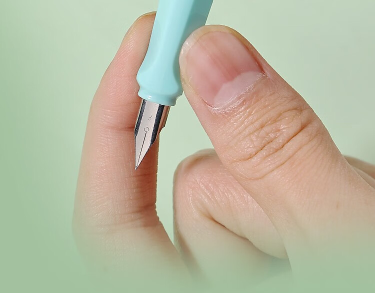 罗氏可擦钢笔小学生专用热敏可擦笔学生蓝色可更换墨囊蓝绿青三色装