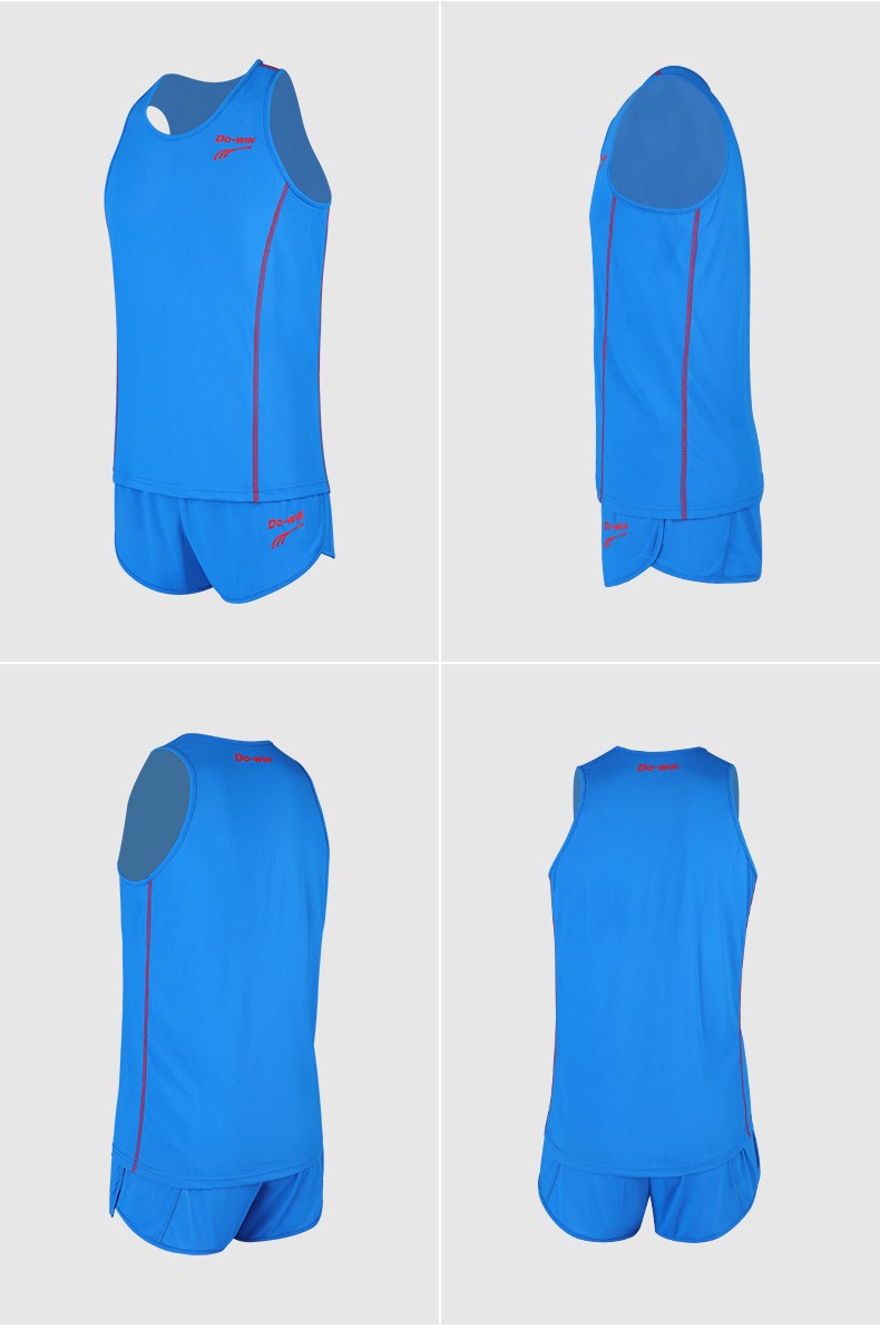 多威(do-win)田径服套装 男女款马拉松跑步训练服 速干背心短裤短跑