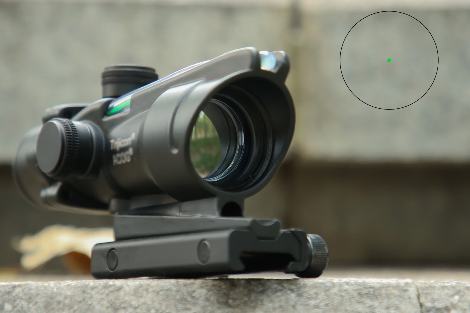 快速寻鸟镜acog丰字小海螺1倍真光纤海螺镜内红绿点全息瞄准器十字