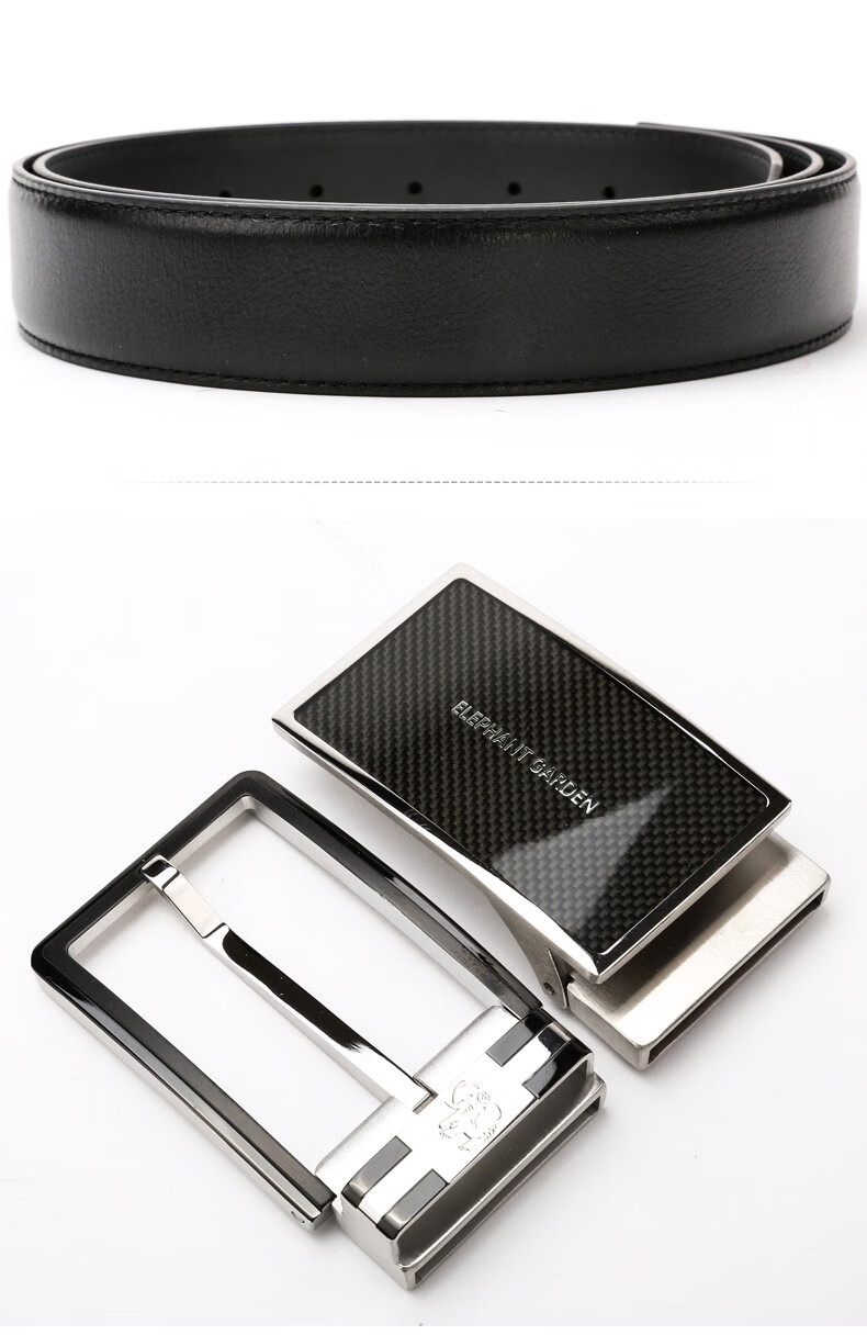 【圣诞礼物】elephant garden大象花园皮带男奢侈品双扣四搭牛皮腰带