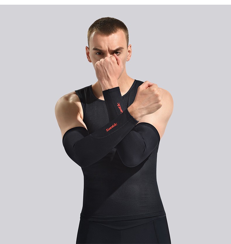 森地客santic秋冬季保暖骑行袖套自行车单车臂套运动护臂套袖男先登