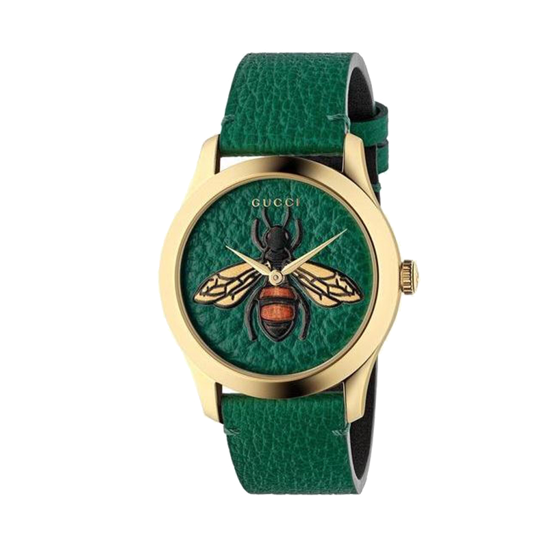 古驰(gucci)g-timeless系列蛇纹刺绣表盘尼龙带中性 国际大牌名表