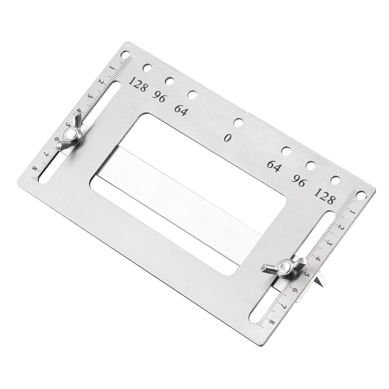 木工拉手打孔定位器多功能安装工具门按装柜门把手打定孔开孔神器 可