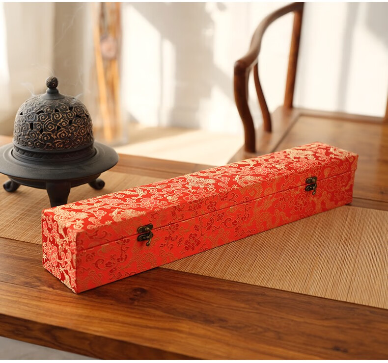 卷轴字画书画礼品锦盒定制锦旗收纳包装盒大号小号长方形复古中国古风