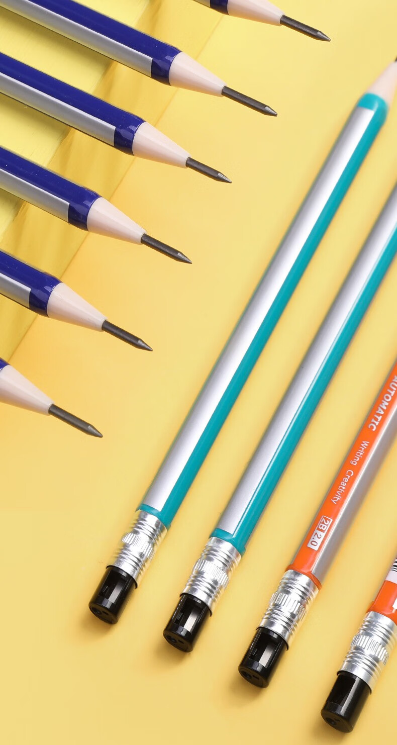 0粗头自动铅笔写不断的2b自动笔2b小学生专用一年级儿童幼儿园2b活动