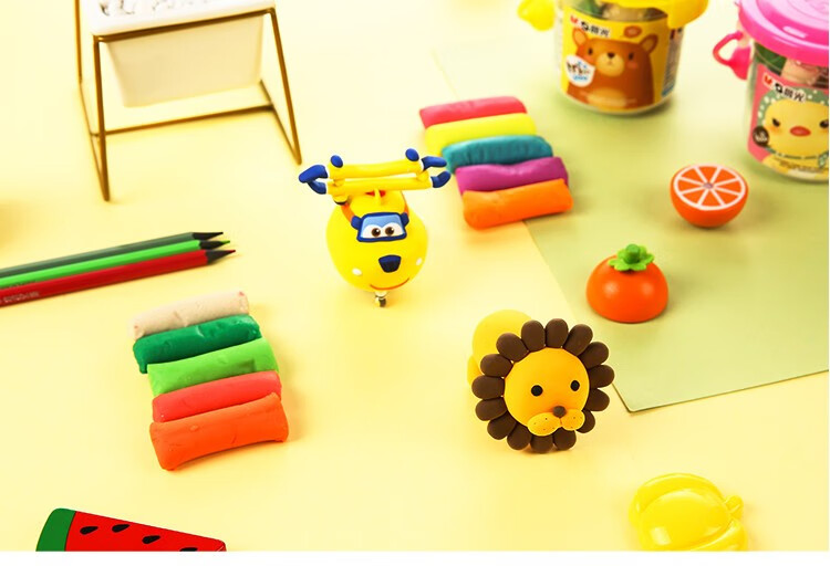 晨光 卡通彩泥 手提盒橡皮泥 儿童diy手工玩具 益智文具 带模具 多色