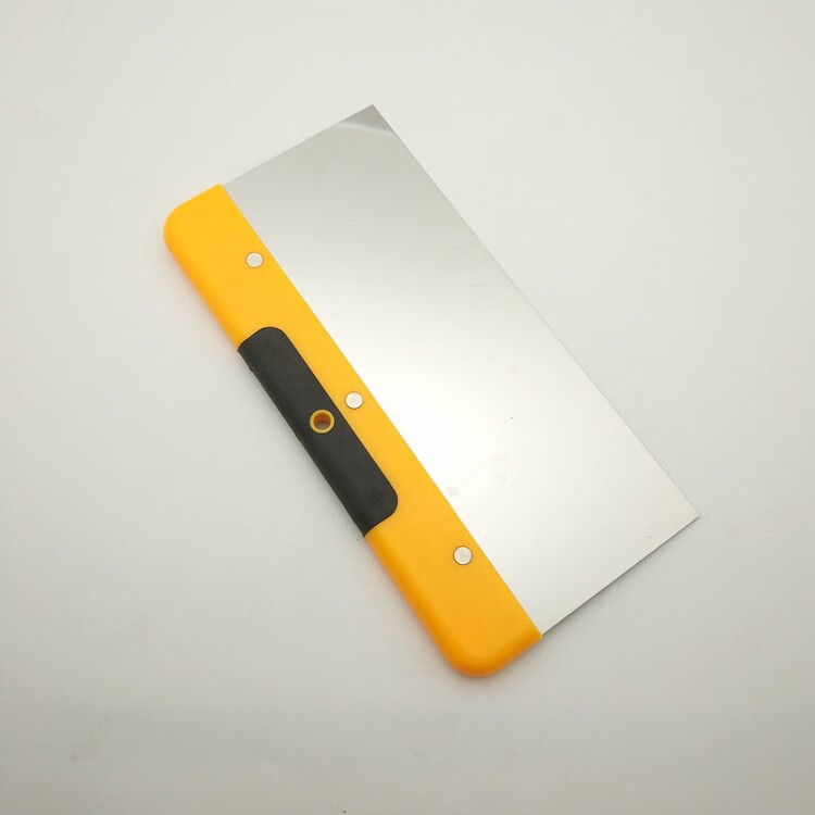 塑柄不锈钢腻子刮刀带手柄刮板刮片油灰刀工具原子灰批灰刀铲刀 双色4