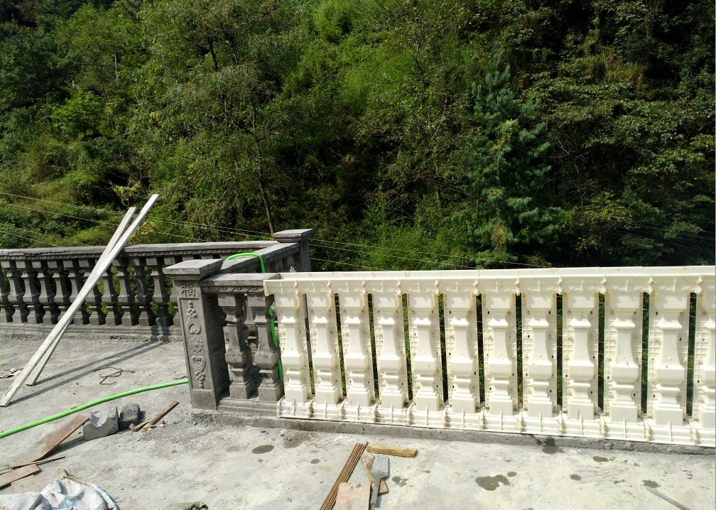 欧式罗马柱阳台栏杆模具兰花款方葫芦款花板弧形围栏模具可重复使用卡