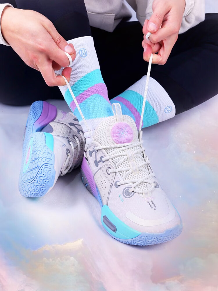 李宁全城9棉花糖篮球鞋男鞋2021新款春季拉塞尔韦德之道9反转无眠低帮