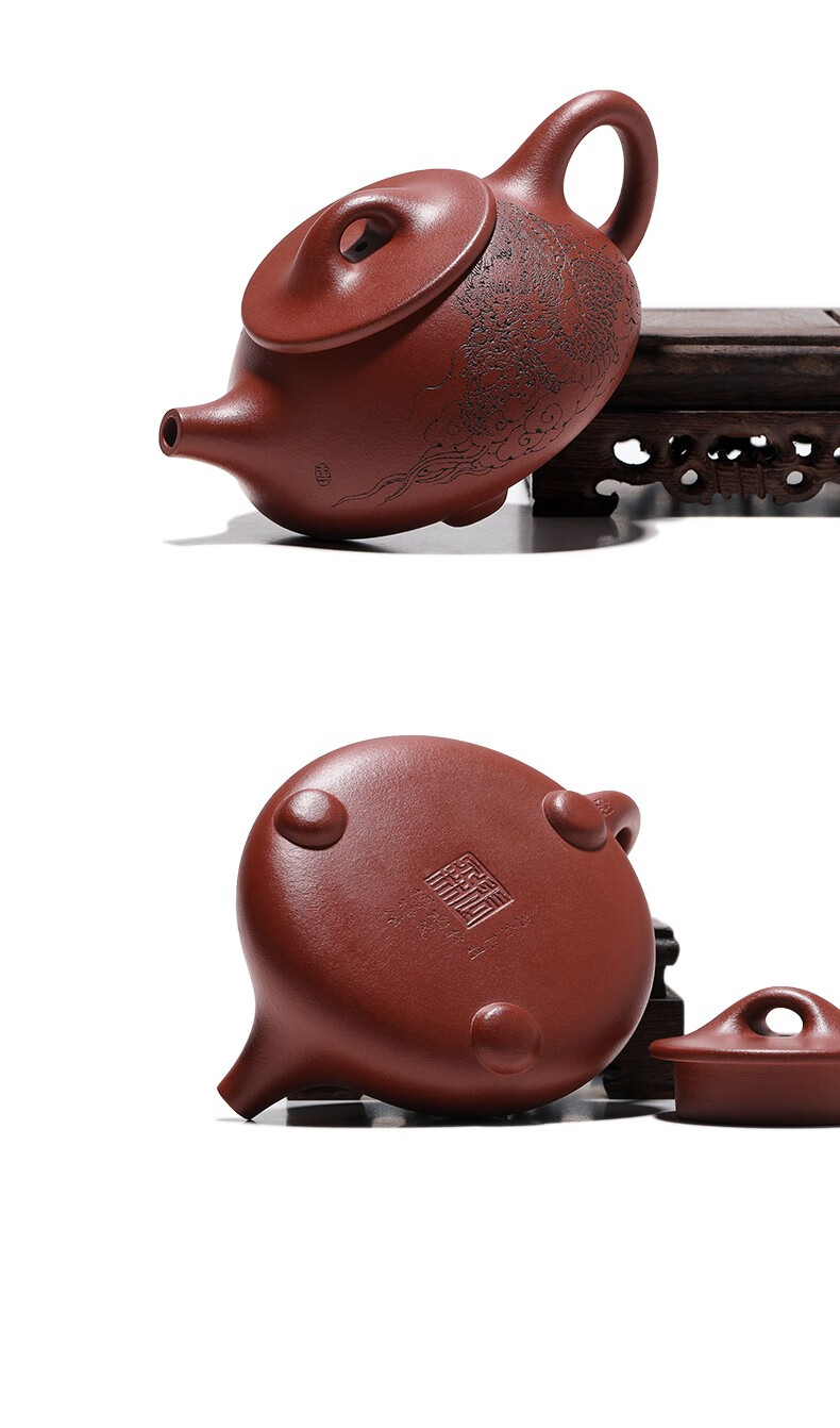 御壶茗香宜兴紫砂壶国高工张泉林纯全手工原矿红朱砂泡茶壶茶具收藏