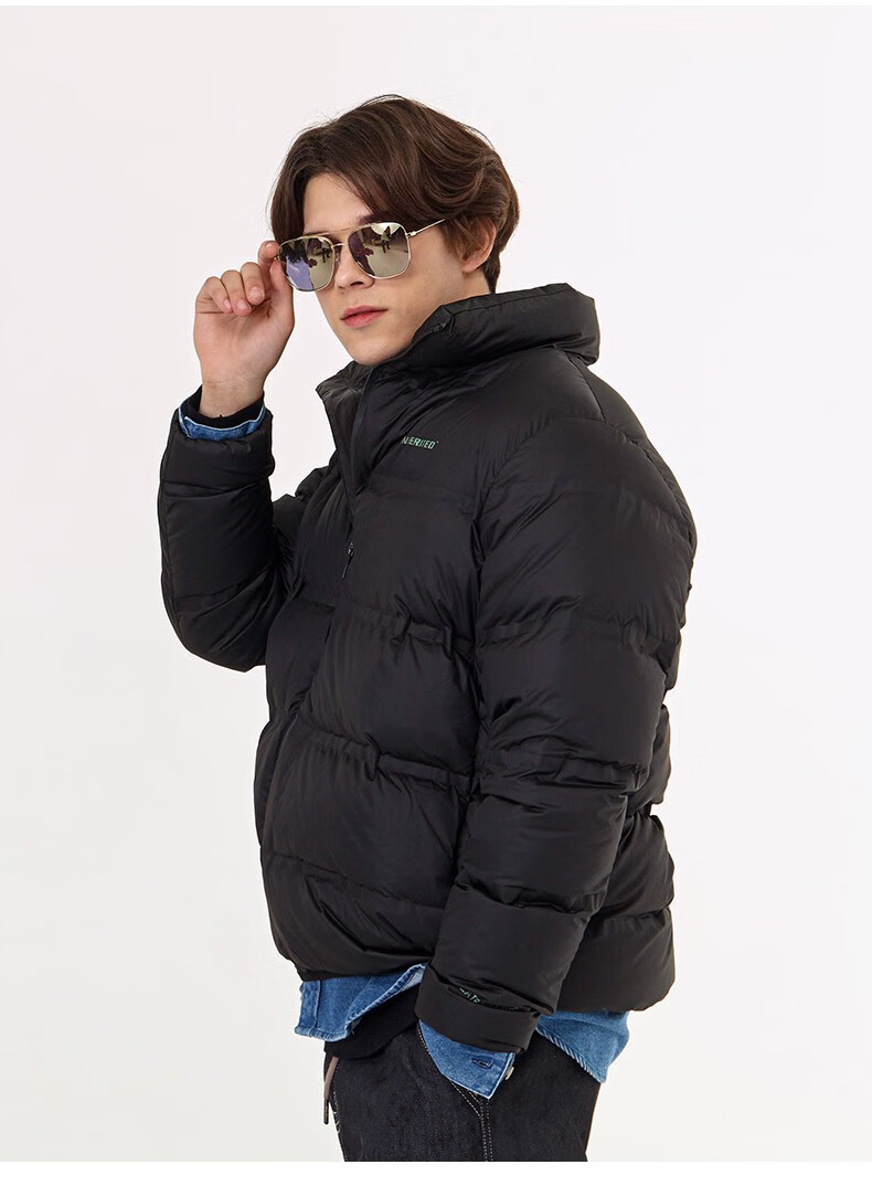 男装 羽绒服 摩高(mogao) 【商场同款】摩高冬季立领羽绒夹克男宽松