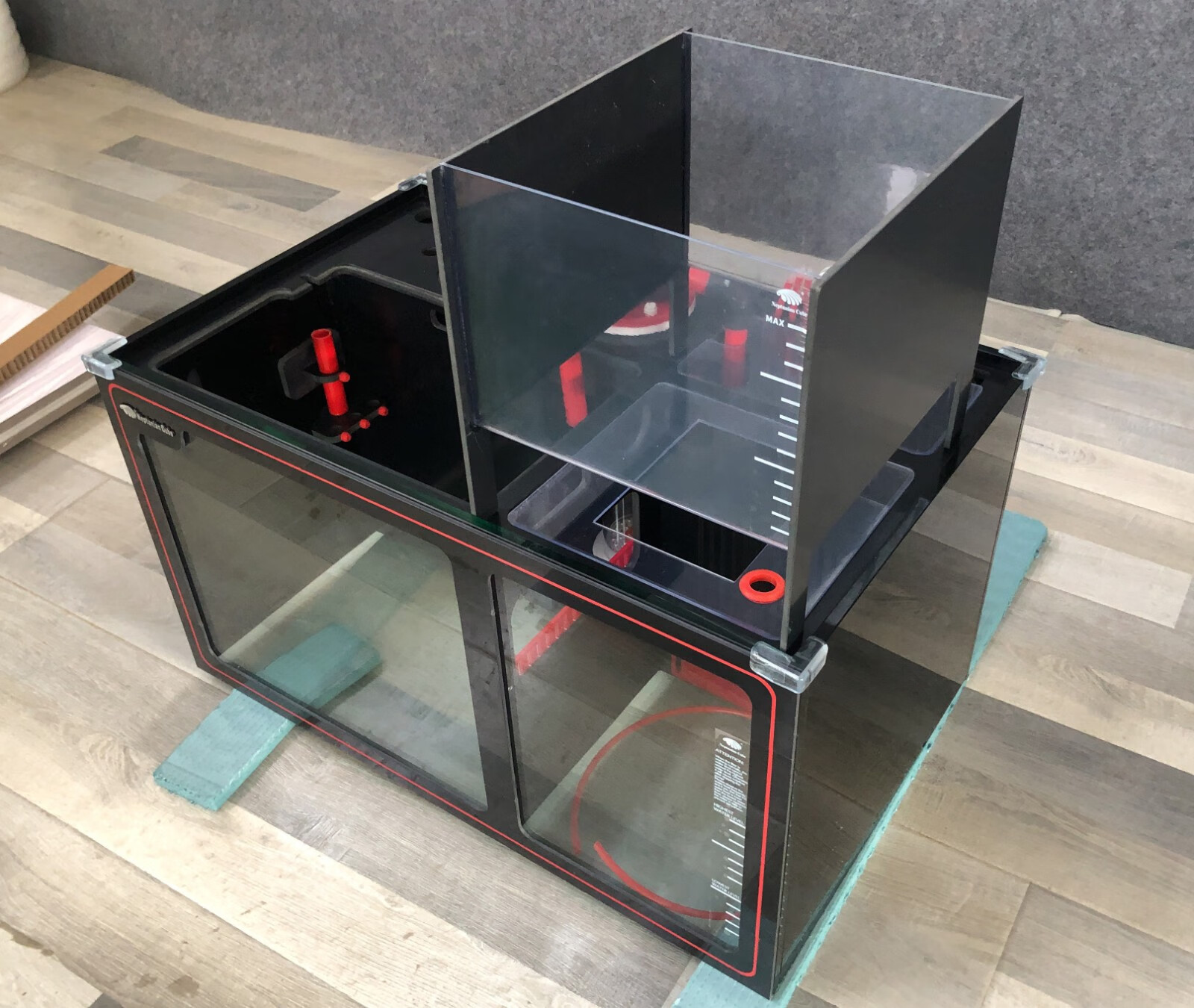 海魔方王牌r系列鱼缸黑白专业水族箱珊瑚缸底滤缸 r150白色【图片 价