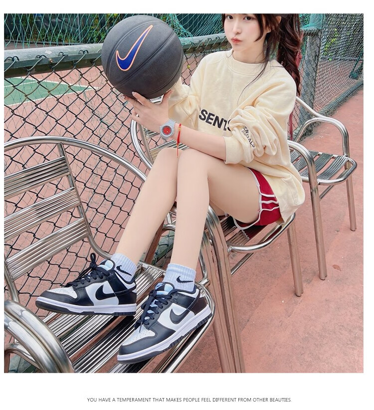 【官方旗舰】 dunk low周雨彤同款黑白熊猫女款低帮休闲滑板鞋 旗舰