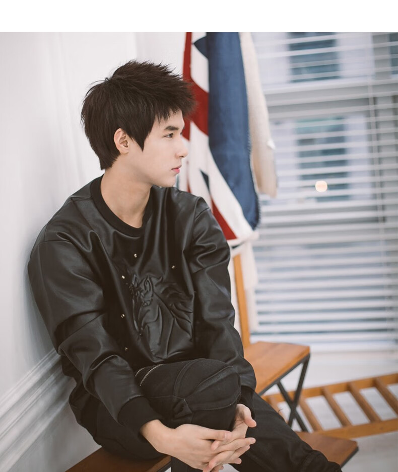 albert withman男士假发韩版帅气短发自然真人发丝发套时尚青年整顶