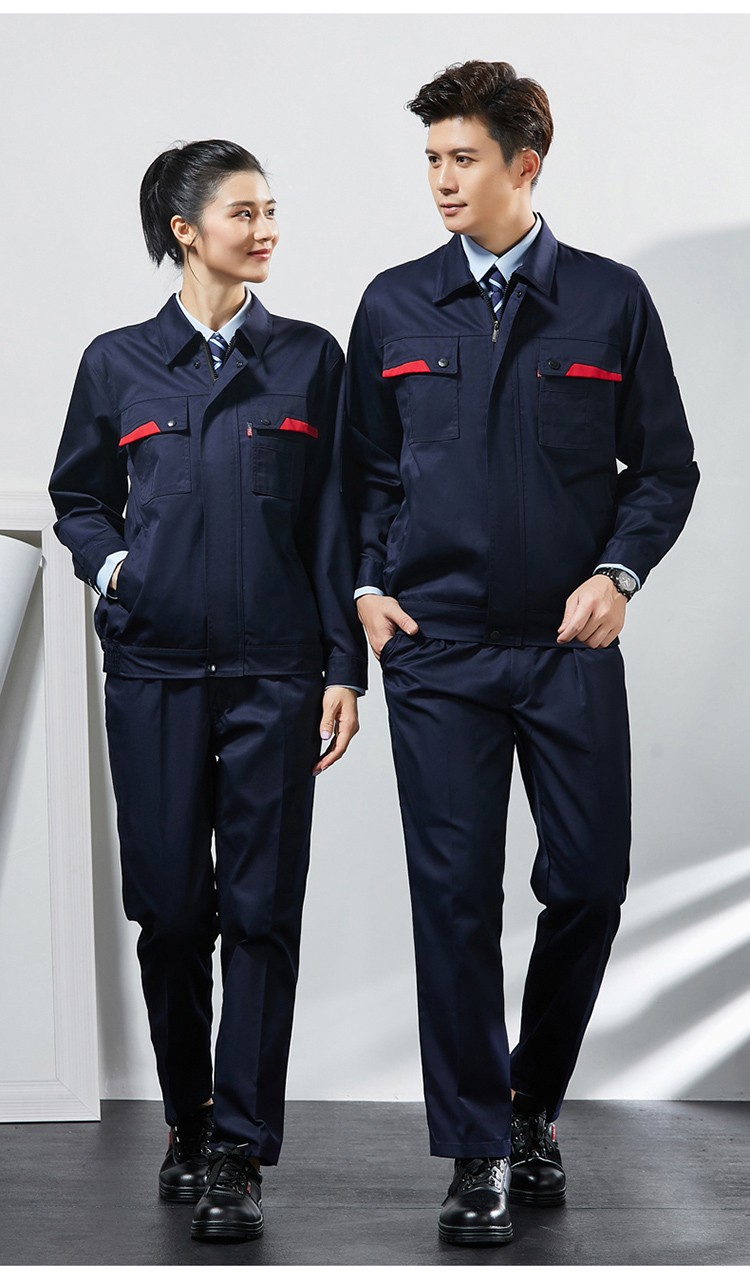 梵藜 秋冬季工作服套装男双层加厚电网电力电工服加油加气站工装 蓝色