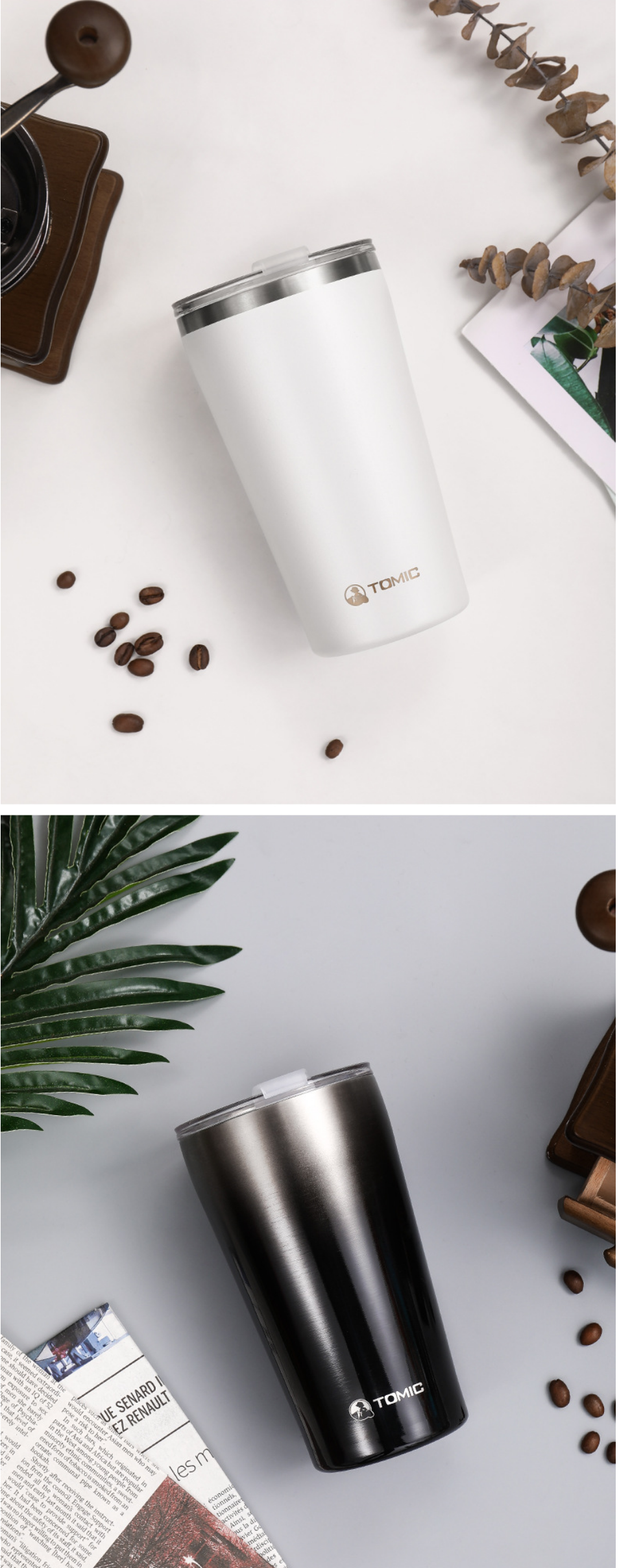 情侣茶杯 男女士咖啡杯办公室水杯 礼品 银杏白500ml【图片 价格 品牌