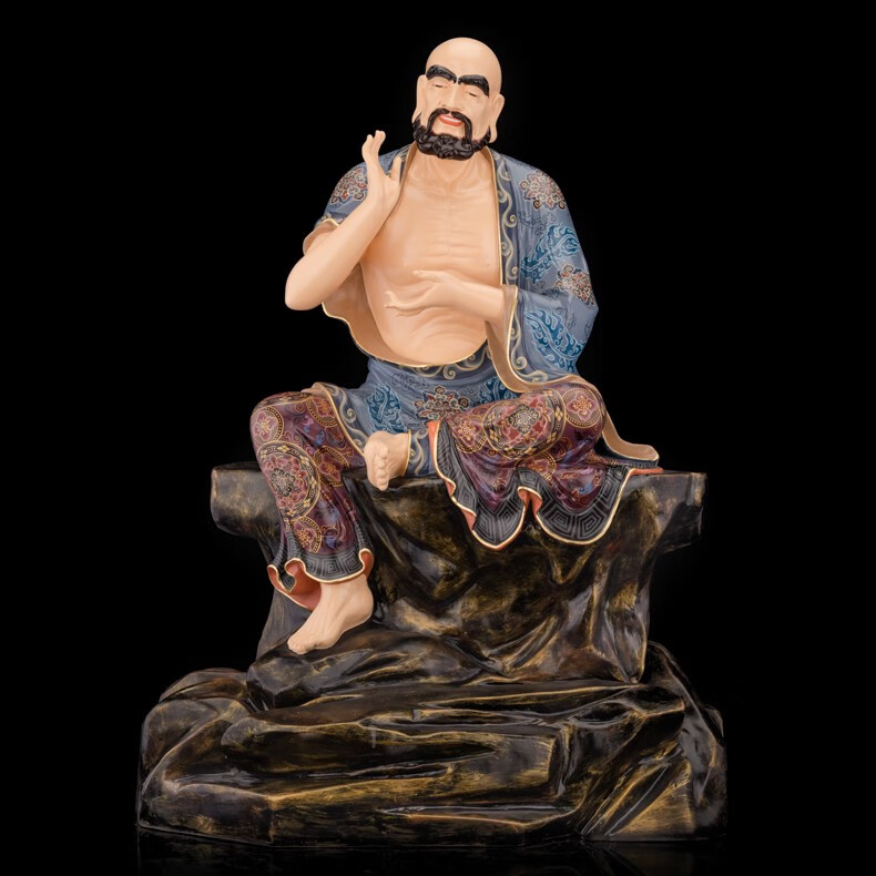 台湾盛凡十八罗汉佛像18罗汉降龙伏虎尊者88厘米寺庙供奉大型纯铜 sd