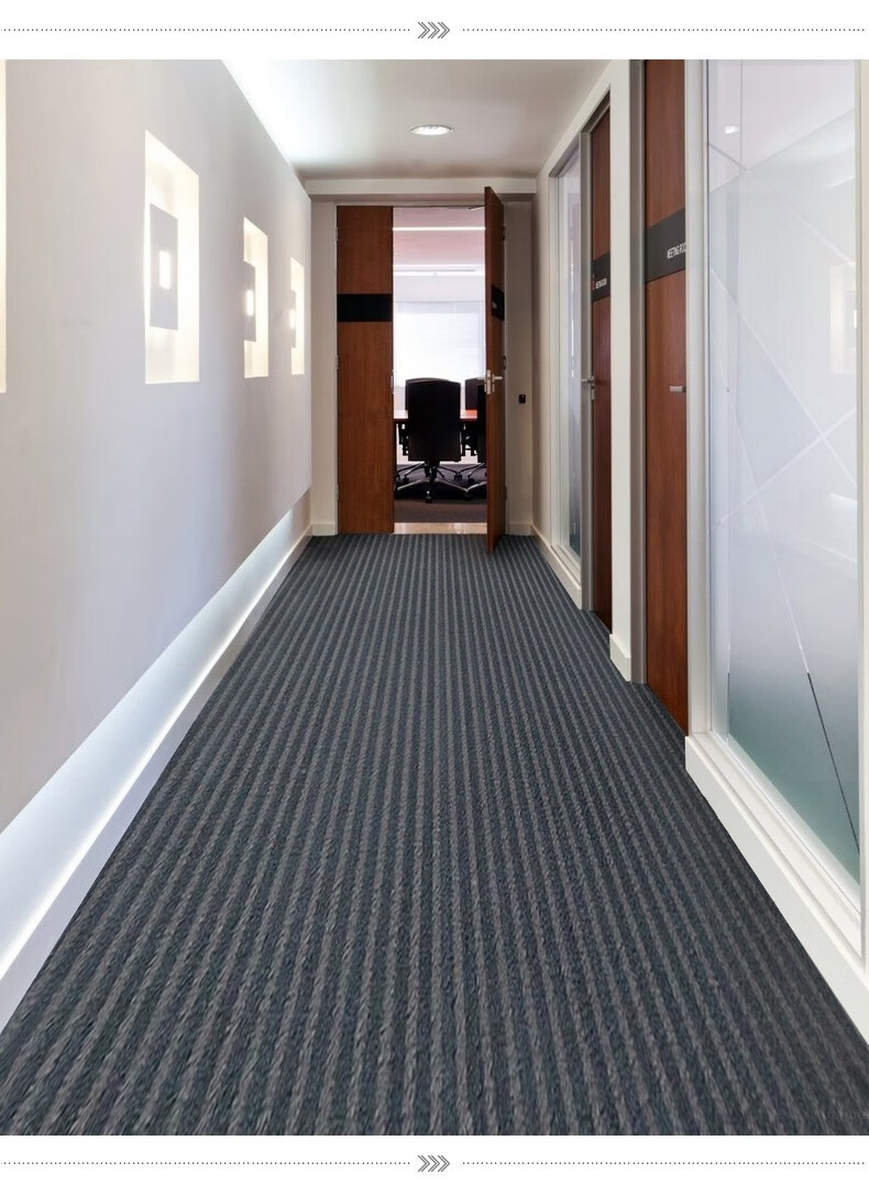 洽美加厚商场超市酒店银行公司门店门口电梯地毯垫子黑红色90x140cm