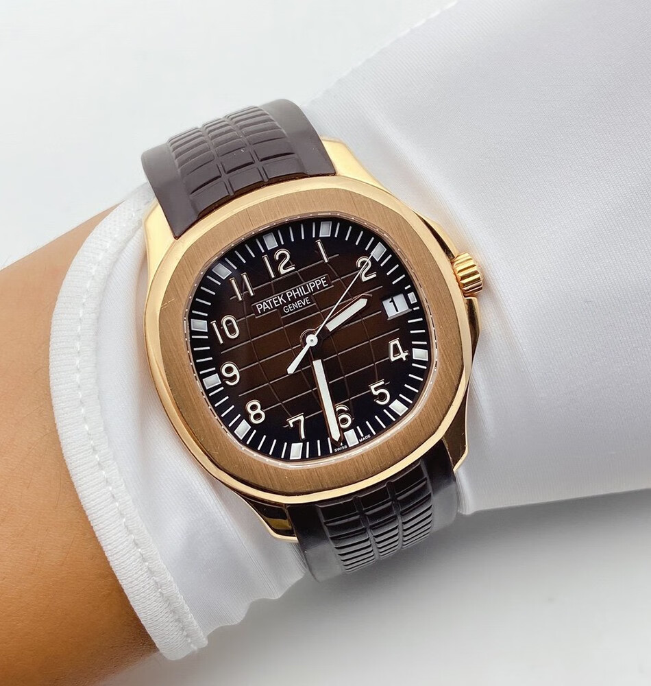 二手95新百达翡丽ppaquanaut系列5167r001自动机械18k玫瑰金男士腕表