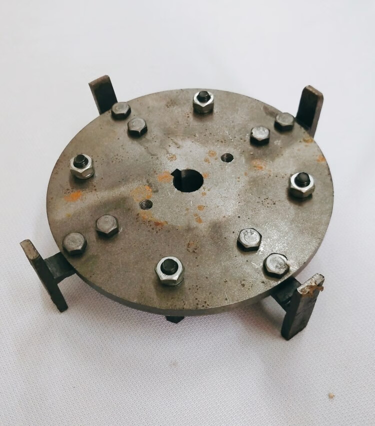 20型玉米粉碎机配件锤片刀式磨盘爪齿筛网磨粉机钢框机头零件 21型