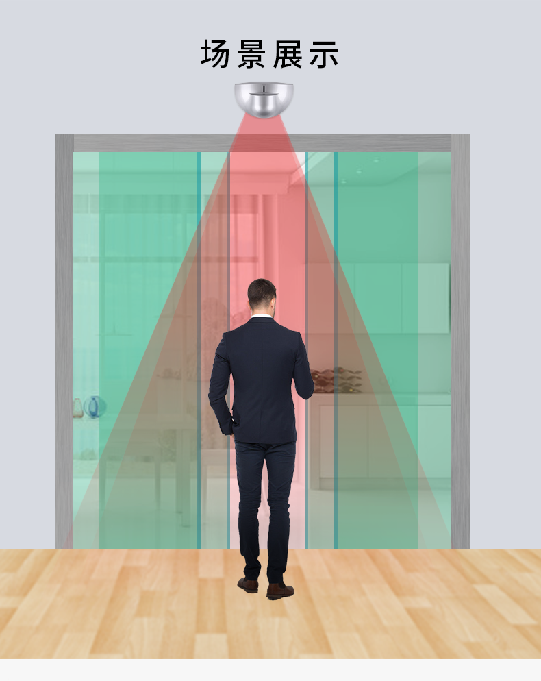 dk东控红外感应器开门器自动门感应器感应门微波探头自动门开关感应