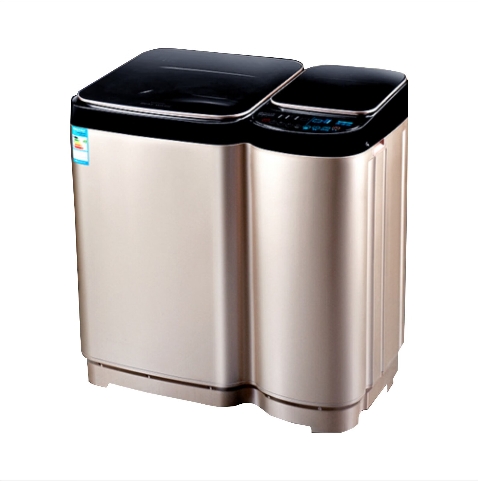 德国派克子母洗衣机全自动家用加热免清洗分桶式呵护健康双筒大小容量