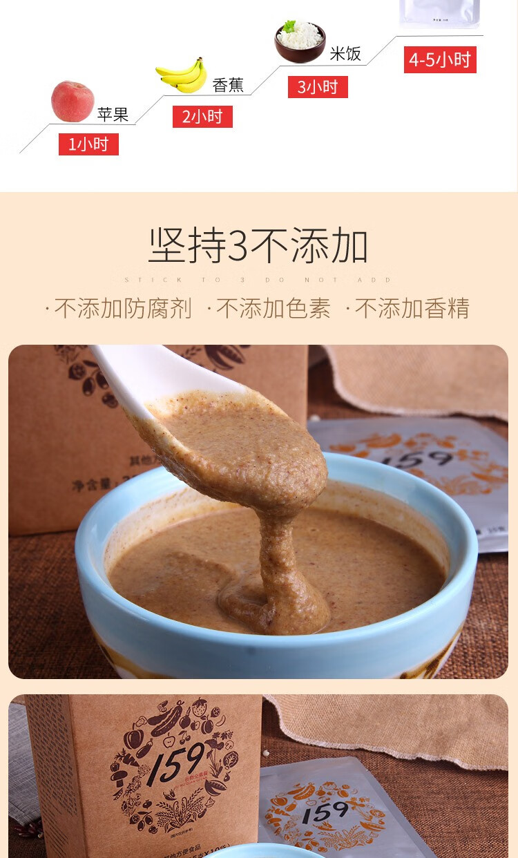 固本堂 159代餐粉粥五谷杂粮粉营养全素餐膳食纤维谷物粗粮即食饱腹