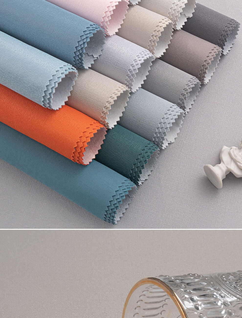 皇家罗兰轻奢肌理纹墙布无缝环保净化甲醛壁纸墙纸客厅卧室提花工艺