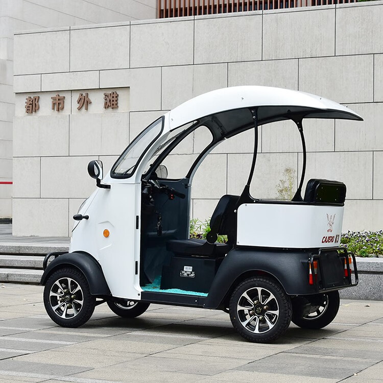 新款凯一路半封闭敞篷四轮车电动车成人电动代步车四轮车电动车接送