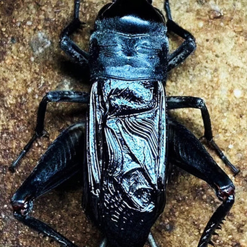 鸣虫油葫芦黑虫活体天津缎青北京玉眼冰糖紫玉眼深紫玉眼 朴彩(pucai)