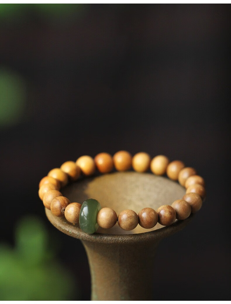 皇家天选老山檀香木手串黑肉沉水高密手链简约时尚女款手链8mm