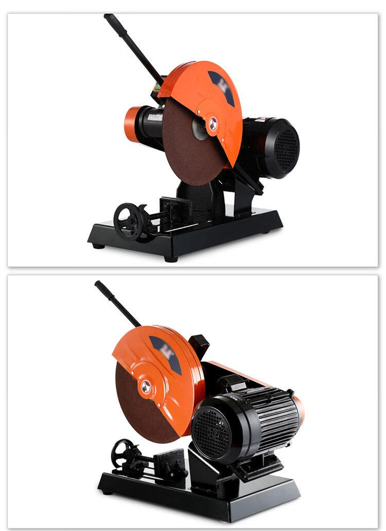 400型全铜线钢材木材型材工业重型切割机三相3kw 切割机配件架子 e