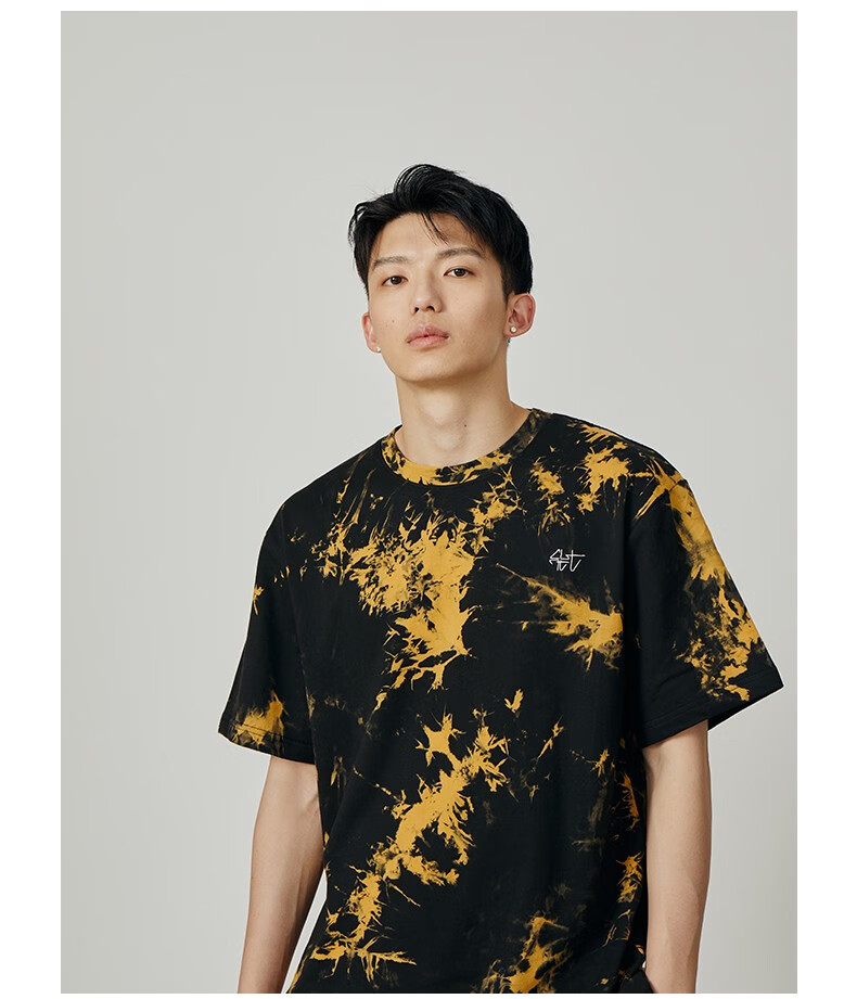 clotclottee扎染短袖t恤扎染系列橙色陈冠希主理橙色0xl