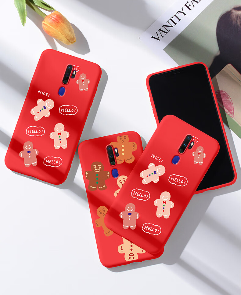 誊扬oppoa11手机壳 a11x/a9 2020保护套液态硅胶全包防摔新年可爱软壳