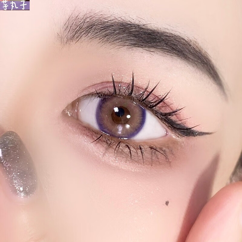 sugarplum糖豆美瞳冷萃冰咖色珠光鎏金大直径自然韩国官网近视隐形