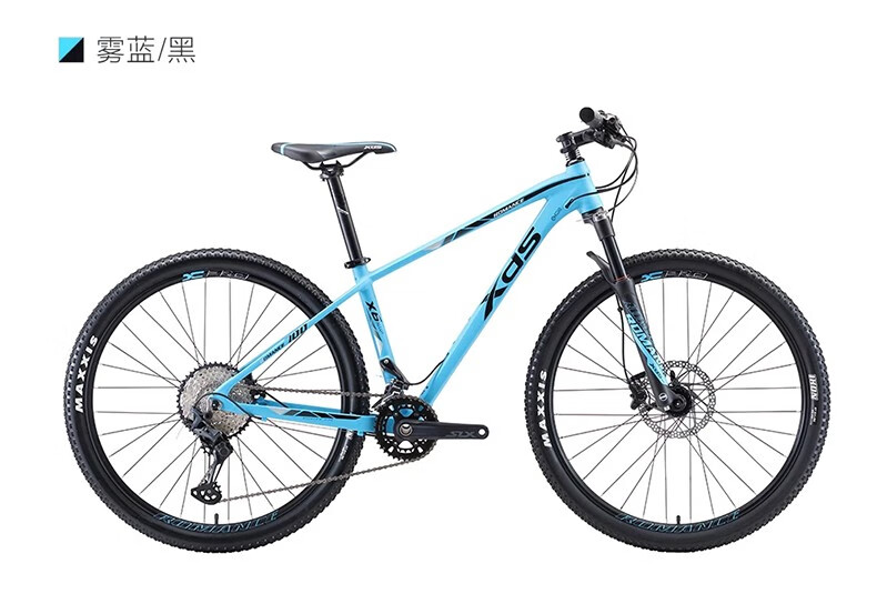 喜德盛山地自行车传奇700铝合金油刹禧玛诺24速275轮组2020款雾黑红1