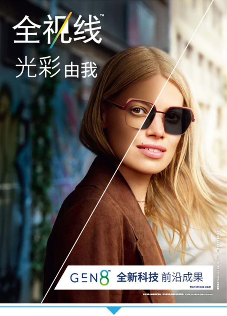 依视路变色镜片1561591167钻晶a3非球面近视太阳墨镜眼镜片全视线智能