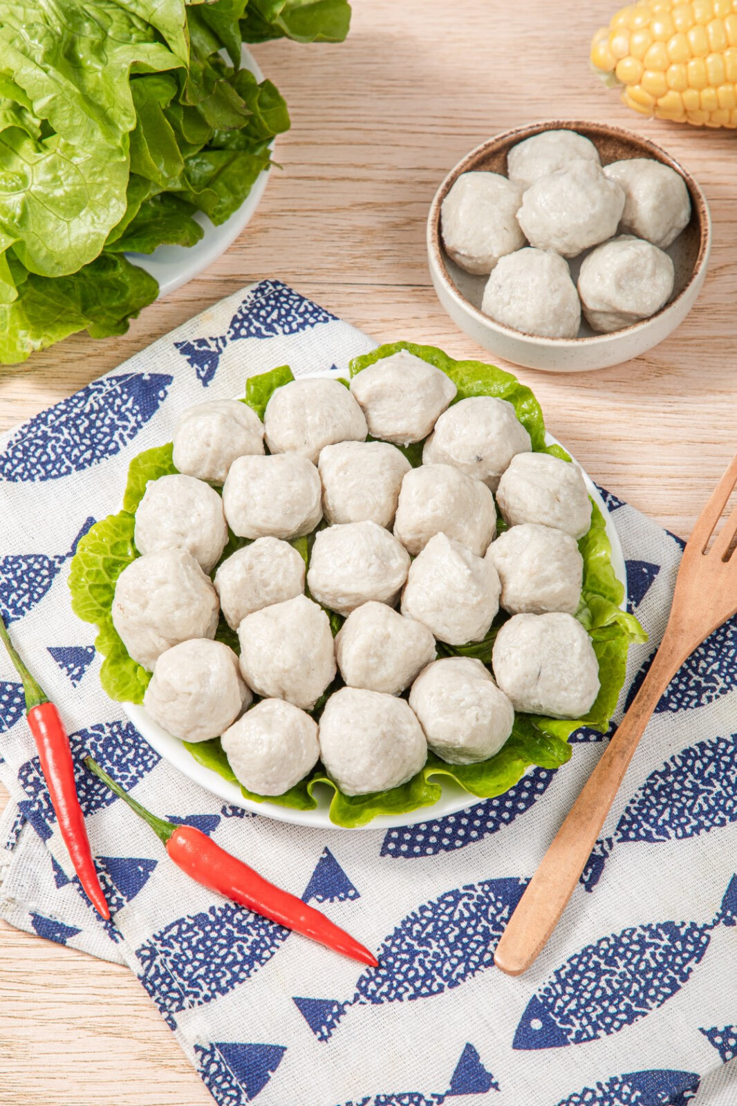 小澳湾潮汕手打鱼丸墨鱼丸海鲜料火锅丸子关东煮火锅