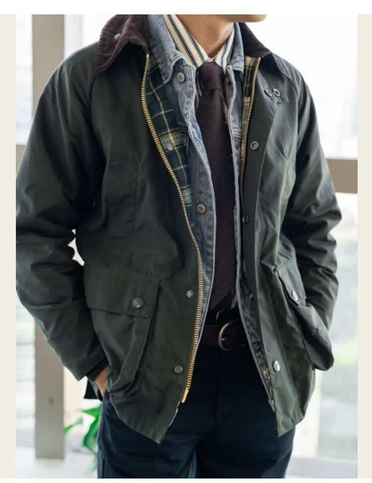 heyissgddqsdc英式欧美风猎装油蜡夹克男秋冬防水外套复刻bbra 油蜡款