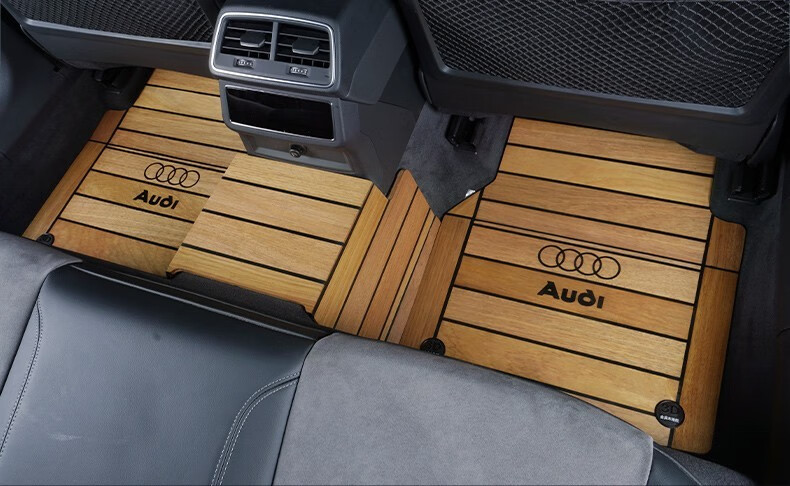 奥迪木质脚垫适用于奥迪a6la8ls8q5lq7a4l游艇木汽车脚垫实木木质全