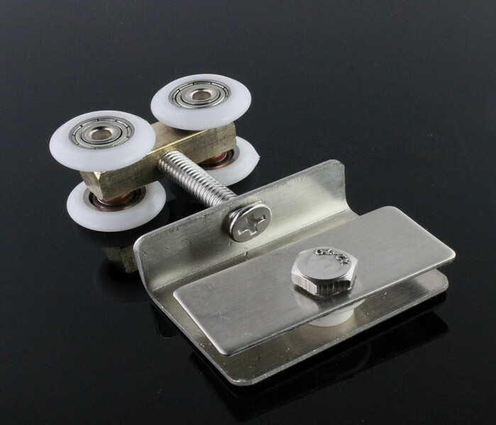 淋浴房滑轮浴室玻璃移门轮冲淋浴房门轮子配件推拉门小铜吊轮滚轮常规