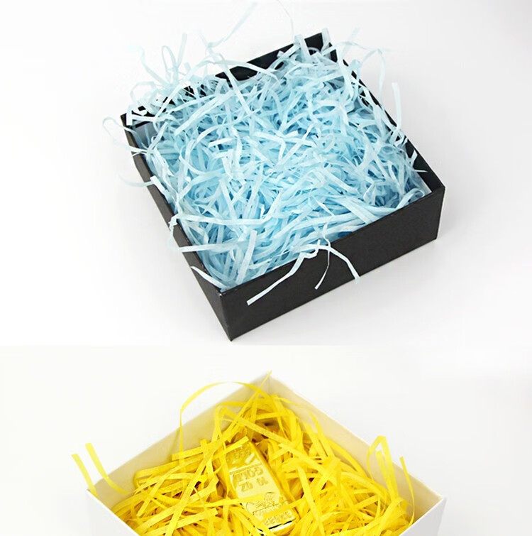 拉菲草礼盒填充物创意生日情人节纪念日礼物装饰礼盒包装礼品盒碎纸丝