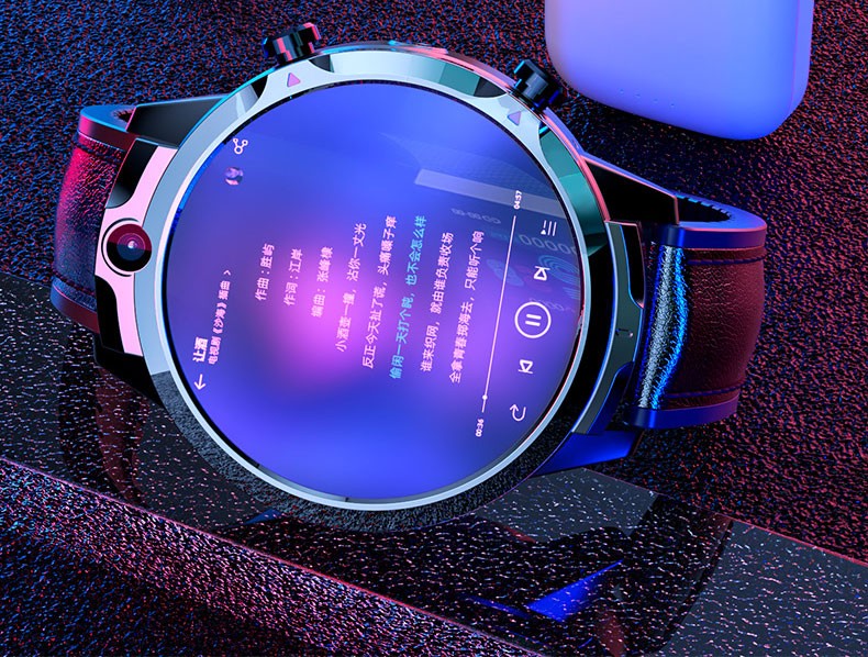 迪洛伦佐智能手表4g全网通电话插卡可通话上网男女手表运动双摄像头大