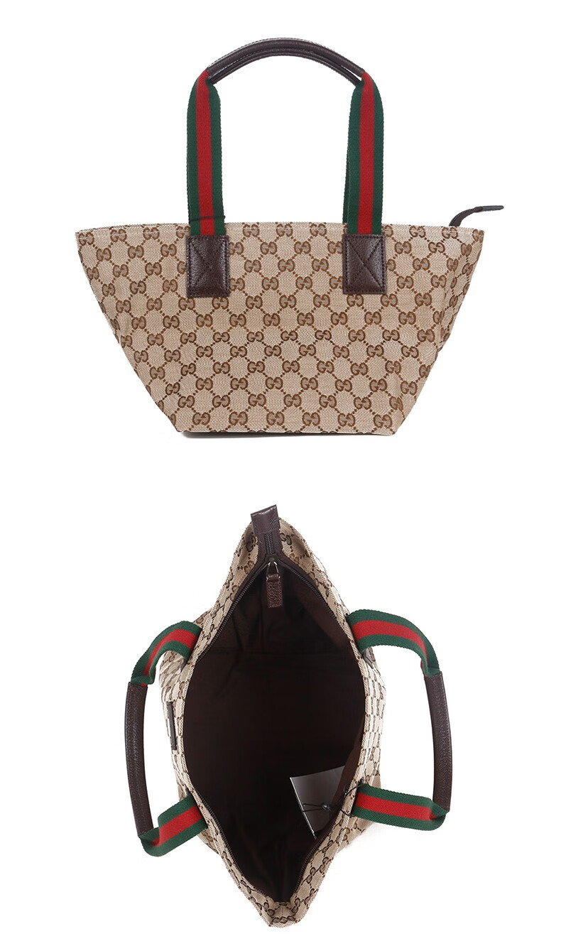 gucci 古驰女包 gucci女士奢侈品时尚经典配色双g纹单肩手提包大容量