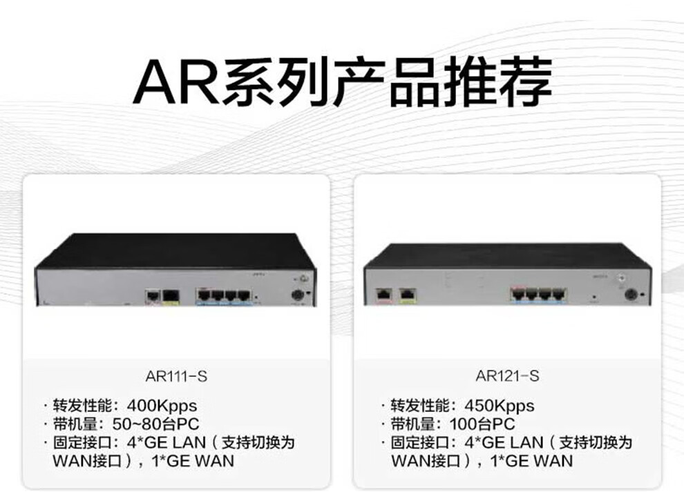 华为(huawei)ar100系列企业级千兆路由器 ar1220c-s 5ge wan,8ge lan