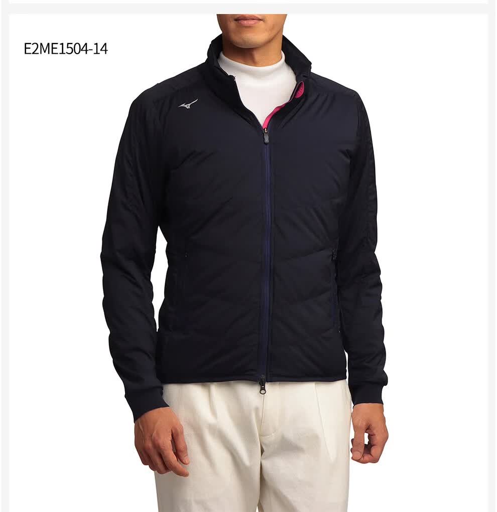 mizuno美津浓高尔夫服装22新款男士羽绒服秋冬防风保暖外套 e2me1504
