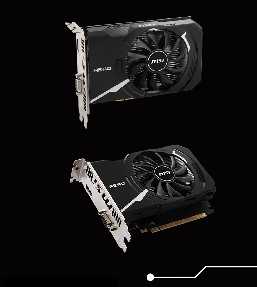 cloudhin微星gt710 1gd3h lp 迷你半高静音刀卡 台式电脑游戏办公设计