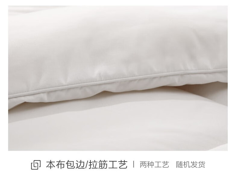 88570-富安娜家纺 进口羊毛被子冬天被芯羊毛保暖混合被单人双人被褥 (圣之花)澳洲羊毛冬厚被 1.5m床适用(203*229cm)-详情图